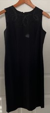 Adrianna Papell Dress Size 4P Black Sequin Asymmetrical Gown