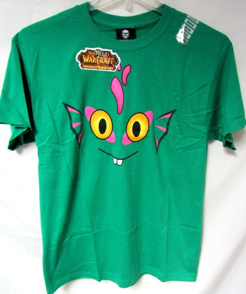 World of Warcraft Cataclysm Mens S M L or XL Screened Murloc Face