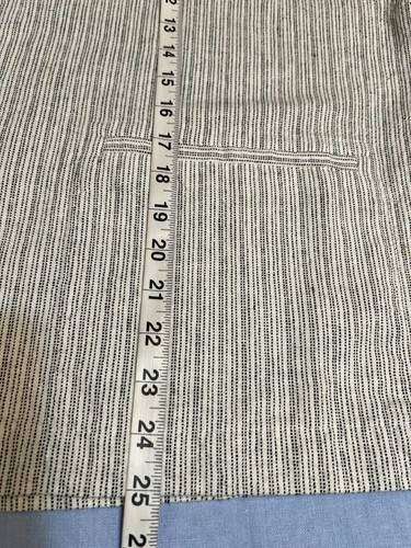 NWT Eileen Fisher Women's Jacket Open Size XL Organic Linen Cotton Ticking Strip - Picture 8 of 9