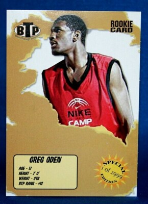 2005 Breakthrough Prospects Greg Oden Special Edition ROOKIE Card /2,999