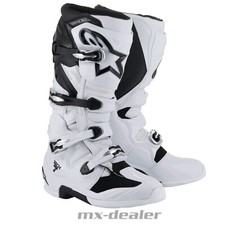 Stivali Alpinestars Tech 7 EVO bianco nero MX motocross enduro cross stivali