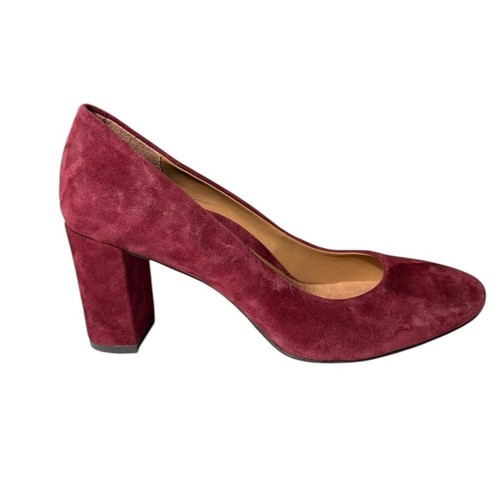 Vionic Burgundy Suede Amor Mariana Pump Womens size 7 arch Support - Picture 6 of 10