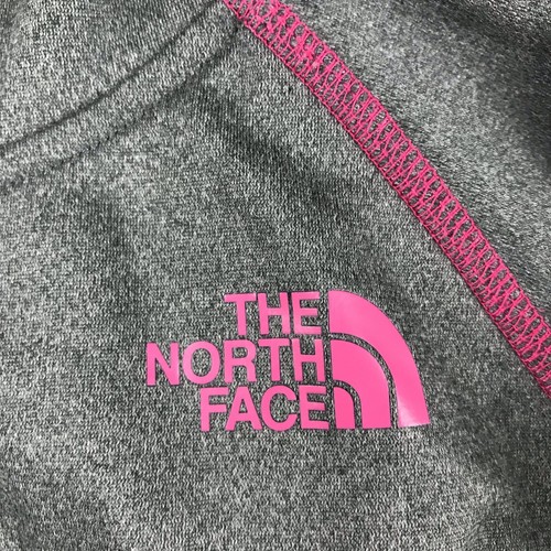 The North Face Hoodie Girls XL 18 Gray 1/4 Zip Pullover Hooded Sweatshirt - Picture 3 of 11