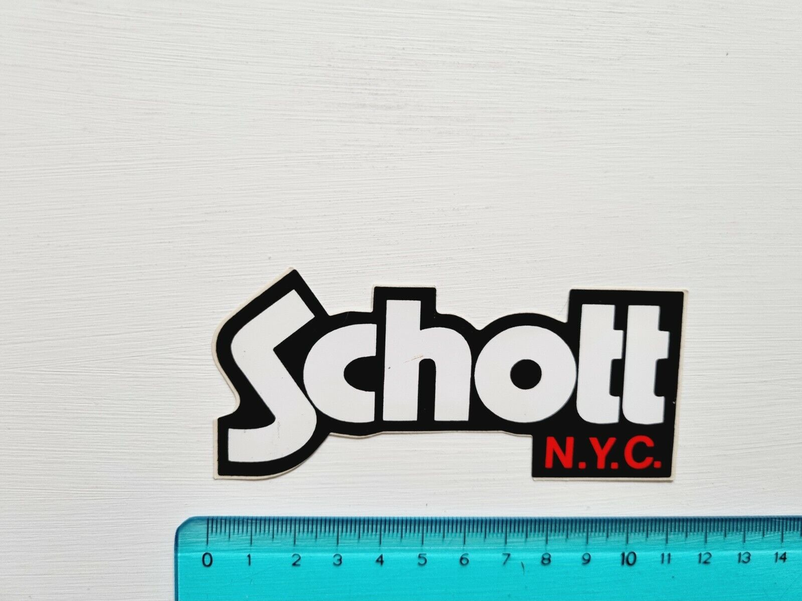 Adhesive Schott N.Y.C.Sticker Autocollant Vintage 80s Mens Original