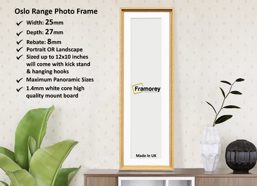 Panoramic Size Picture Frame Oslo Range With or Without White Mount - Picture 37 of 83