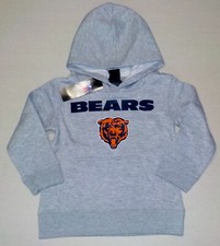 CHICAGO BEARS NFL TEAM APPAREL HOODED SWEATSHIRT HOODIE YOUTH S M L XL GRAY NWT