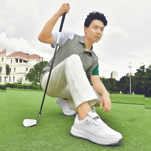 Professional Golf Training Shoes Waterproof Anti-slip Outdoor Walking Sneakers - Picture 4 of 22