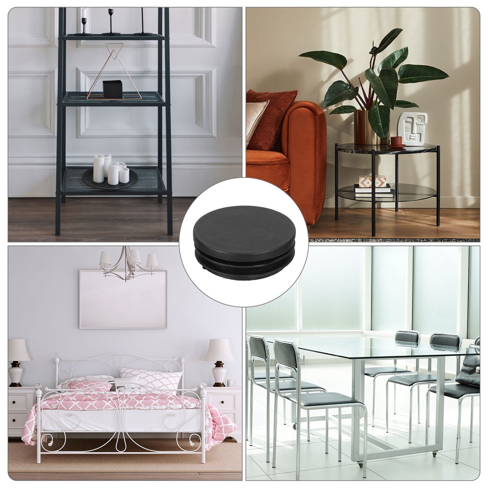 18 Pcs Round Plastic Plug, 49mm(1.93 Inch) Furniture Leg Pipe Insert