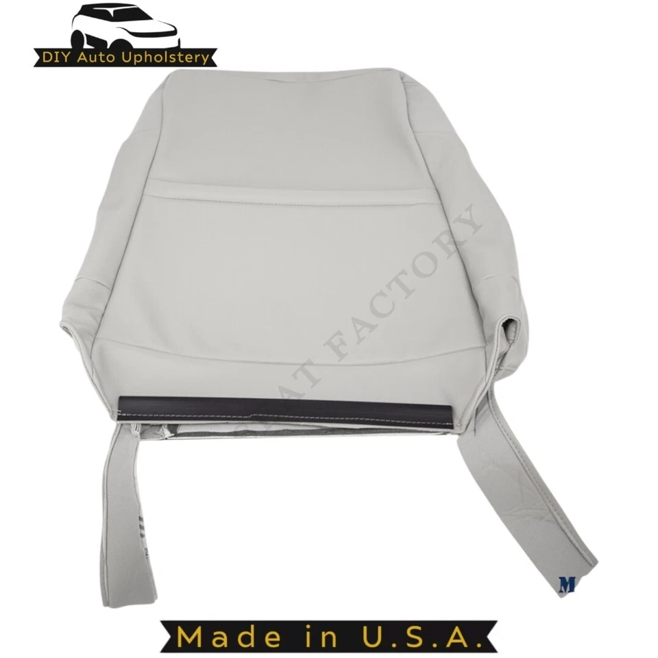 Cubiertas superiores delanteras de cuero genuino gris 2 tonos para Jeep Commander XK 2006-2010 Foto 2 de 4