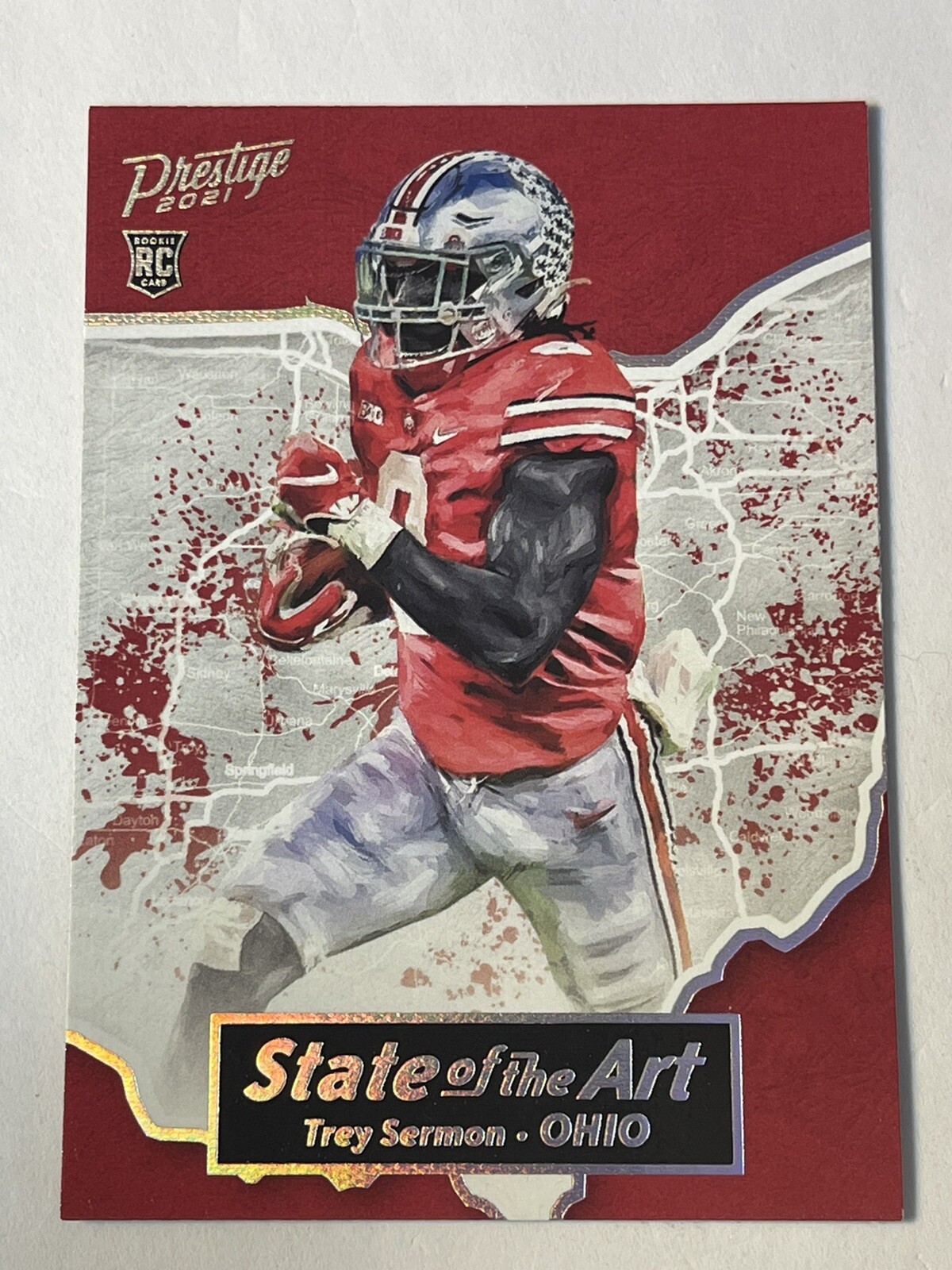 2021 Panini Prestige State Of The Art Trey Sermon Case Hit #16
