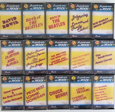 Verschiedene Autoren: The Great History of Rock - Lot 15 Kassetten - Bowie - Beatles