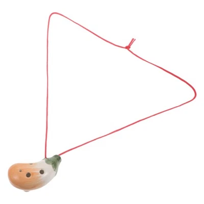 Ceramic Ocarina: Vegetable Shape 6 Hole Ocarina Alto C Flute - Traditional - Image 1 of 4