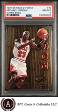 1997 Skybox Z-Force Super Boss #10 Michael Jordan PSA 8