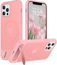 Temdan Magnetic Compatible with iPhone 12 Pro Max Case, Built-in Invisible Ki...