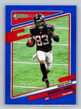 Russell Gage 2021 Donruss #237 Press Proof Blue Atlanta Falcons