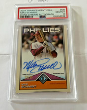2024 Topps Transcendent Collection Mike Schmidt Icons Chrome Auto /25 PSA 10