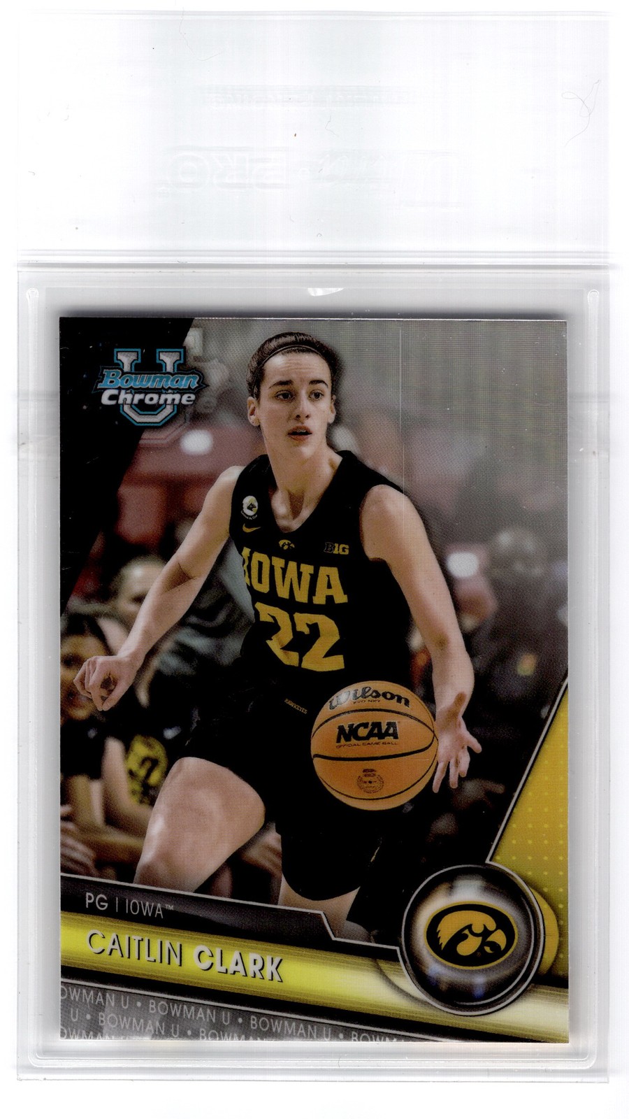 2023-24 Bowman University Chrome #34 Caitlin Clark Refractor