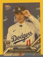 2023 Topps Now Rookie Roki Sasaki International Signing 