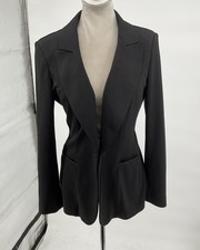 White House Black Market Black Single Button Blazer Size 4