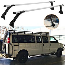 63 For Chevrolet Express Van Roof Rack Cross Bars Crossbars Rooftop Cargo Kayak 63 For Chevrolet Express Van Roof Rack Cross Bars Crossbars Rooftop Cargo Kayak