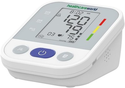 Oberarm Blutdruckmessgerät Digital BP Gerät WHO Herzfrequenz Puls LCD