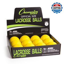 Champion Sports Yellow Lacrosse Balls - Official Size  Weight for All Skill Lev