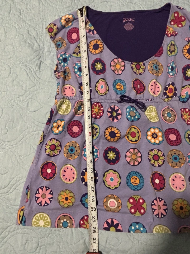 Nick And Nora Plus Size Capri Pajama Set Size 2X Novelty Pattern Loungewear - Изображение 3 из 4