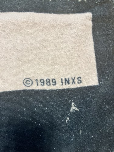 Vintage Rare 1989 INXS Beach Towel New Wave 80s Music Memorabilia 55x27 Size - Bild 3 von 11