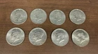 Lot Of 8 Kennedy Half Dollars Vintage 1971-1974 P D Circulated US Coins