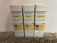 Dr. Melaxin Peel Shot Exfoliant Rice Ampoule 2.7 fl oz (80 ml) Lot of 3 - NEW!