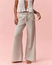 Anthro Pilcro The Adi Mid-rise Relaxed Flare Pants. Size L. MSRP 148