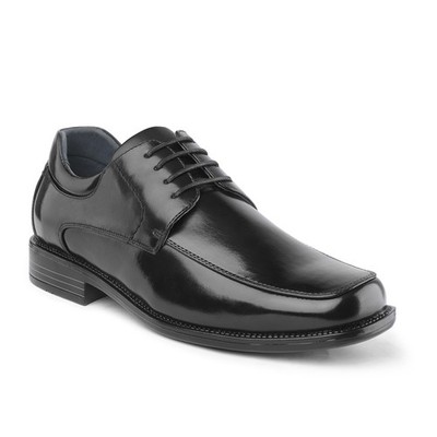 Men's Dress Shoes Square Toe Oxfords Shoes Lace up Wedding Shoes Black