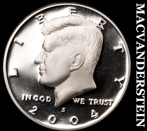 2004-S Kennedy Half Dollar- Silver Choice Gem Proof Luster No Reserve #i3570