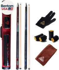 House Bar Pool Cue Sticks,Two Cue Sticks  2X2 Pool Cue Case Hard