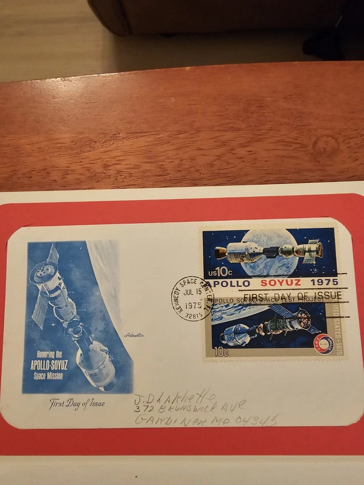 US-Russia Joint Space Mission FDC Dual Cancel 7-15-75 & 5-29-92 - Image 2 of 3