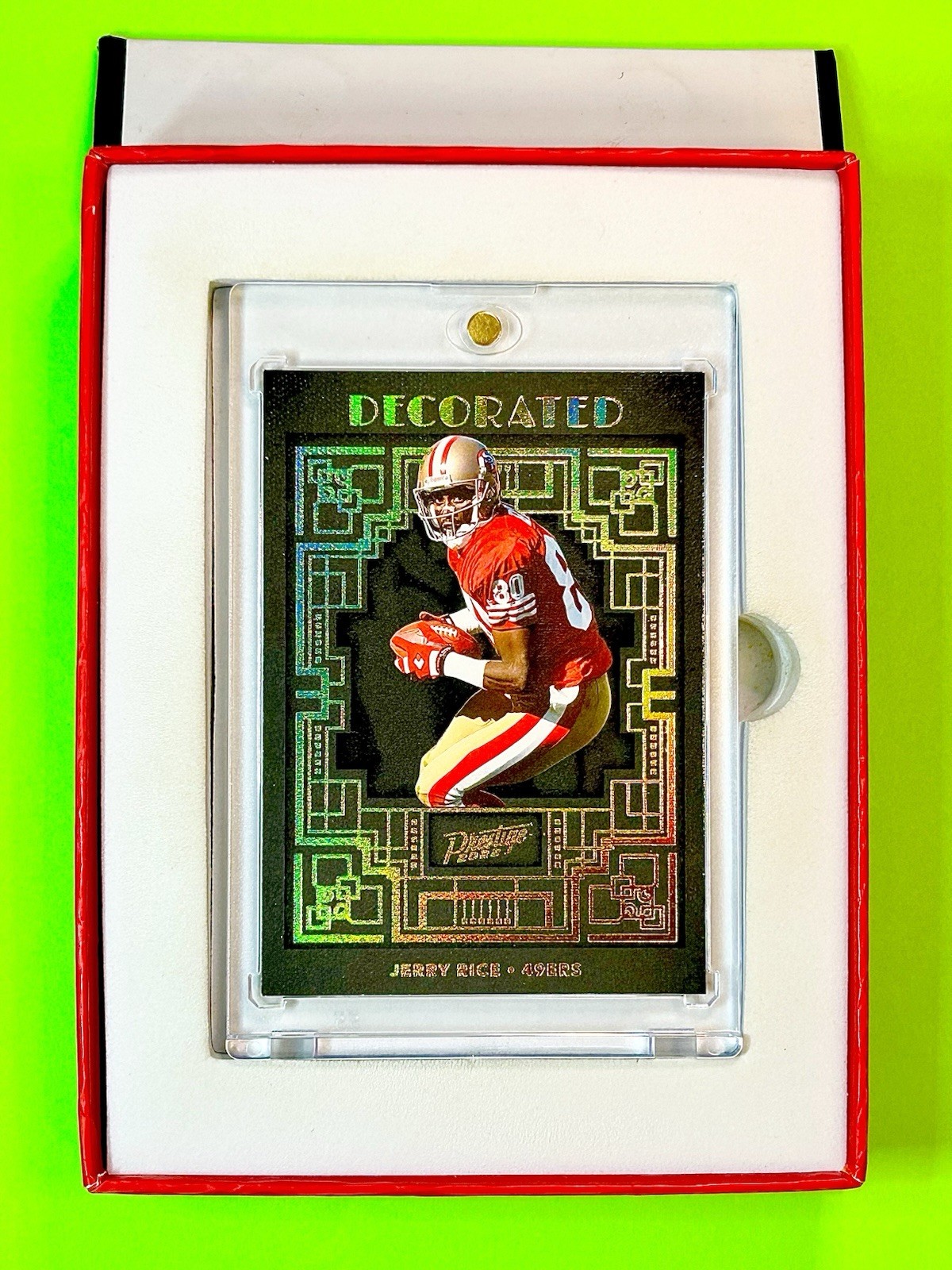 2022 Panini Prestige Decorated Jerry Rice GOLD REFRACTOR FOIL SP - 49ers - HOF