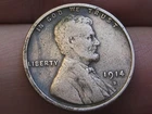 1914 S Lincoln Cent Wheat Penny- San Francisco, Fine/VF Details
