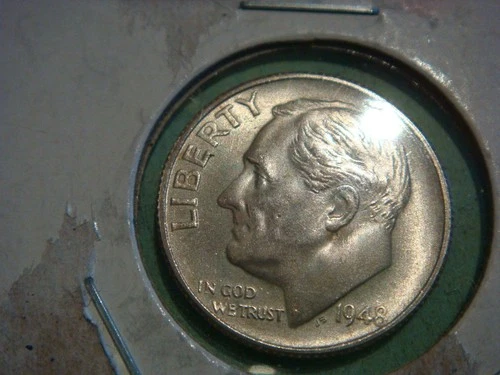 Sharp/Crisp Uncirculated 1948 S Silver Proof Roosevelt Dime - actual coin in pic