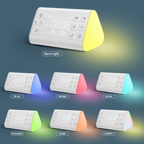 Alarm Clock with White Noise Machine 35 Sounds and Soft Night Light Options - Picture 10 of 12