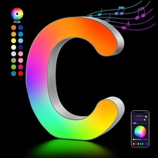 Light Up Letters LED Letter - Marquee Letters Room Decor Alphabet Letter Musi...
