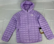 The North Face ThermoBall Hooded Water Resistant Jacket Youth Large Lite Lilac
