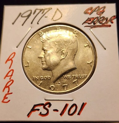 RARE HG FS-101 1977-D KENNEDY HALF DOLLAR 