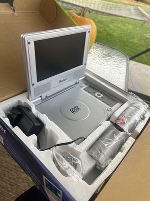 Haier 7 Inch Portable DVD Player LCD Monitor  w/car Adapter New Other -No Remote