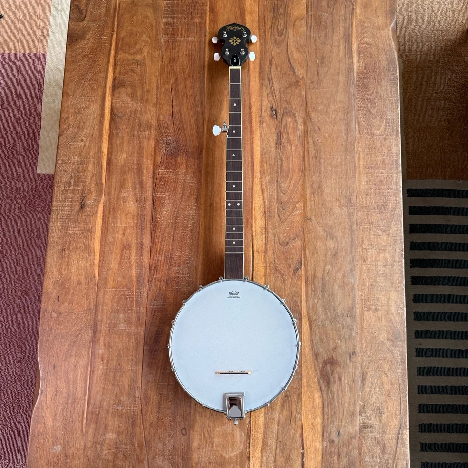 Washburn Americana Series B7-A 5-String Open Back Banjo - With Gigbag - Image 2 of 4