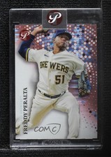 2022 Topps Pristine Pink Pulsar Refractor 14/15 Freddy Peralta #241 3c2