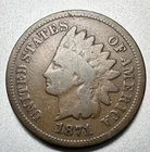 1871  INDIAN CENT   G/VG  #2566