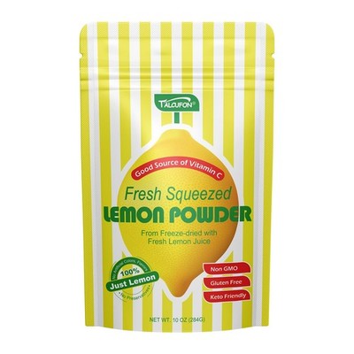 Freshly Squeezed Lemon Powder 10 Oz, Just Cold Pressed, Freeze Dried Lemon Ju...