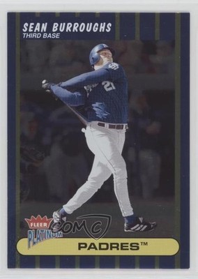 2003 Fleer Platinum Platinum Finish 33/100 Sean Burroughs #124 0q1p