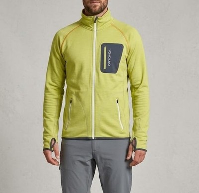 Ortovox Jacke Sweatjacke Herren Gr.M Merino Inside Fleece Funktionsjacke 156396