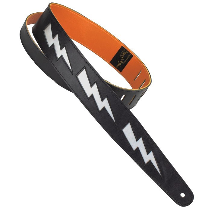 Henry Heller 2 Wide Lightning Bolt Series Leather Guitar Strap HPDB-SL 8790₽